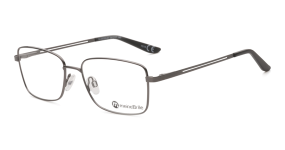 meineBrille 04-96080-01, Dunkel Gun Matt links - Ansicht 3