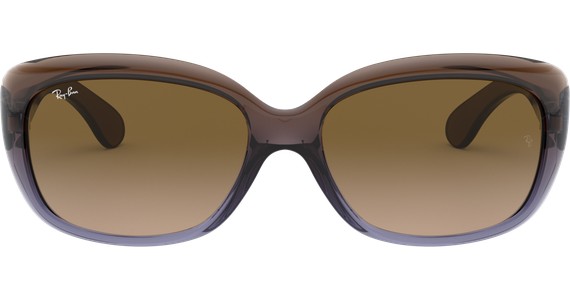 Ray-Ban RB4101 Jackie Ohh Glänzend Braun / Verlauf Braun 860/51 58 - Ansicht 3