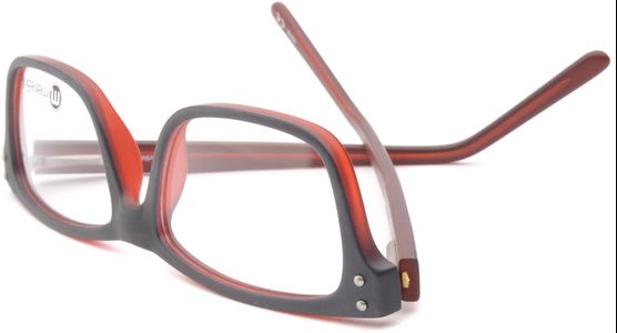 meineBrille 04-69130-01, Marine Blau/Rot Matt umgedreht - Ansicht 7