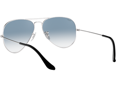 Ray-Ban Aviator Gradient RB3025 003/3F Silber/Blau Verlauf 55 - SMALL - Ansicht 5