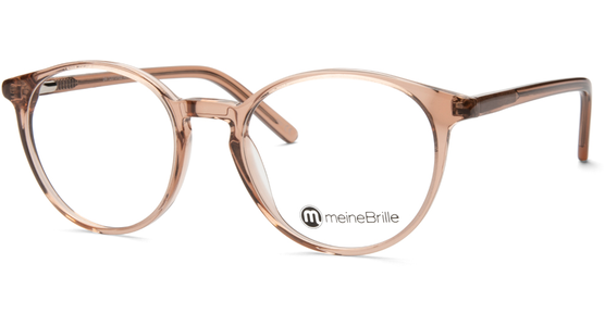 meineBrille 04-12070-02, Nude transparent glänzend Schräg links - Ansicht 2