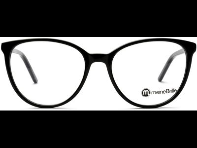 meineBrille 04-06000-01, Schwarz Front