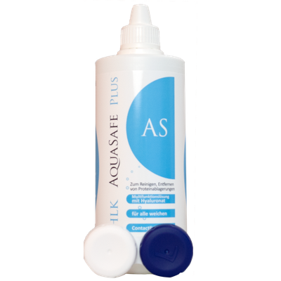 All in One Lösung AquaSafe Plus Einzelflasche Ansicht 2