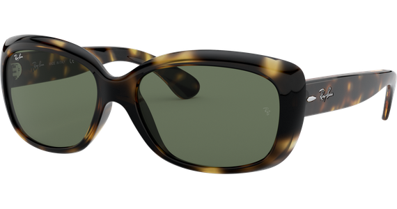 Ray-Ban RB4101 Jackie Ohh Glänzend Hellhavanna / Grün 710 58 - Ansicht 4