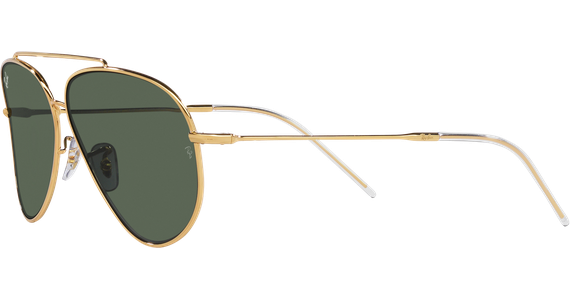 Ray-Ban Aviator Reverse RBR0101S 001/VR Gold/Grün 59 - MEDIUM - Ansicht 3