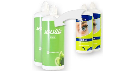 meineLinse sensitiv Saline Doppelpack - Ansicht 3