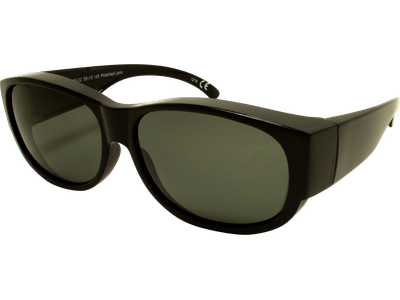 SunRay Sonnenbrille Unisex SunRay 06-71400-02 Überbrille, Schwarz glänzend - AUSVERKAUFT  Ansicht 2