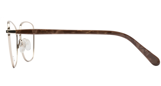 meineBrille 04-06030-02, Gold/Nougat Seite - Ansicht 4