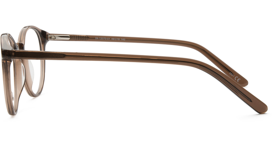 meineBrille 04-12070-01, Braun transparent glänzend Seite - Ansicht 4