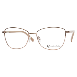 meineBrille 04-06030-03, Kupfergold/Perlgrau Front