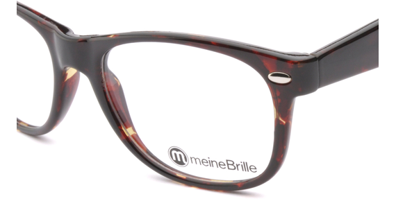 meineBrille 04-69150-01, Dunkel Havanna nah - Ansicht 3