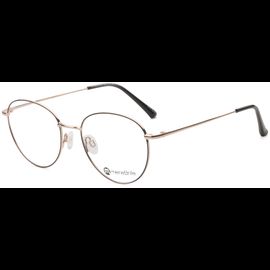 meineBrille 04-96090-02, Braun Matt/Gold Glänzend links