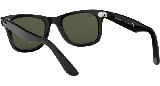 Ray-Ban RB2140 Original Wayfarer Classic Glänzend Schwarz / Grün 901 50-22 - Ansicht 6