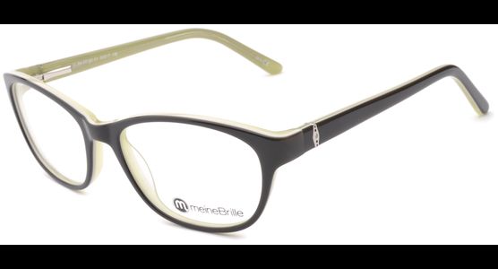 meineBrille 04-69180-01, Schwarz/Hellgrün links - Ansicht 2