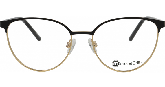 meineBrille 04-30010-01 Schwarz matt/Gold glänzend - Ansicht 2