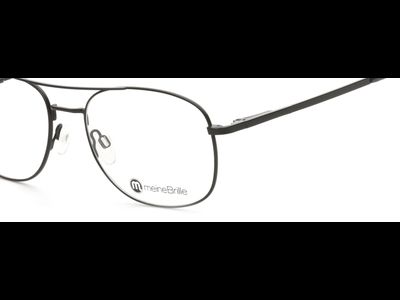 meineBrille Brille Herren meineBrille 04-79070-01, Schwarz Matt Ansicht 3