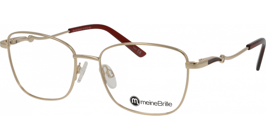 meineBrille Brille Damen meineBrille 04-40120-01, Gold/Weinrot Ansicht 1