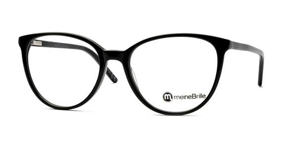 meineBrille 04-06000-01, Schwarz links - Ansicht 3