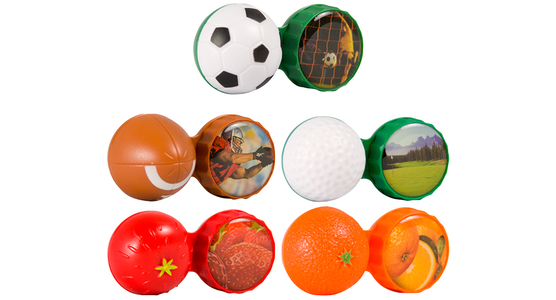 3D-Linsenbehälter Football - Ansicht 3