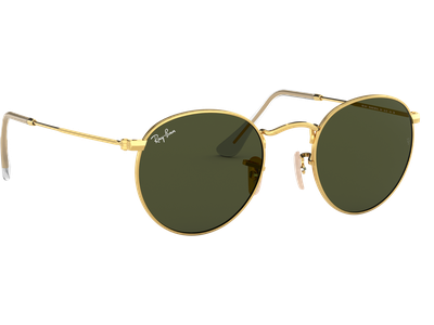 Ray-Ban RB3447 Round Metal Glänzend Gold / Grün 001 50 - Ansicht 5