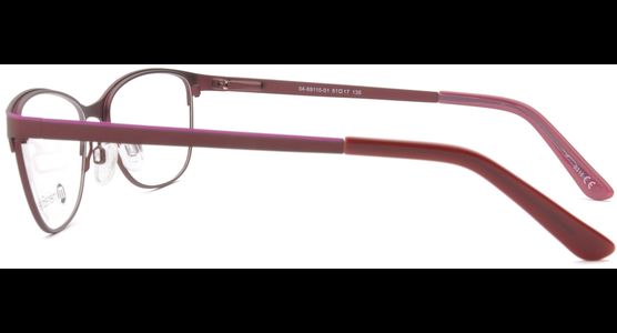 meineBrille 04-69110-01, Dunkel Rot/Pink seite - Ansicht 5