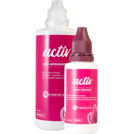  meineLinse activ hard Hartlinsen-Set