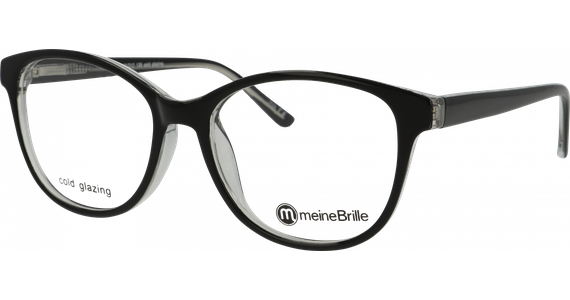 meineBrille 04-30090-02, Schwarz/Transparent - Ansicht 3