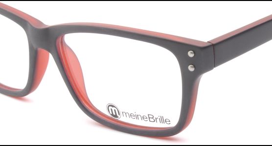 meineBrille 04-69130-01, Marine Blau/Rot Matt nah - Ansicht 4