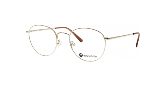 meineBrille 04-20200-01 Gold glänzend Schrägansicht links - Ansicht 2