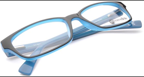 meineBrille 04-69170-02, Schwarz/Blau liegend - Ansicht 7