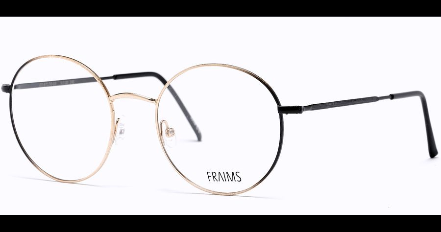 FRAIMS Brille Damen FRAIMS 03-97170-03 Celine, Schwarz Matt/Gold Ansicht 1