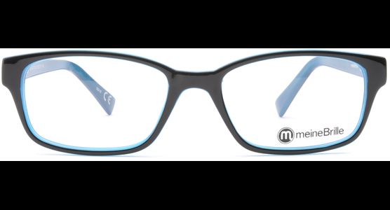 meineBrille 04-69170-02, Schwarz/Blau front - Ansicht 3