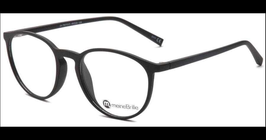 meineBrille 04-79010-01, Schwarz Matt links