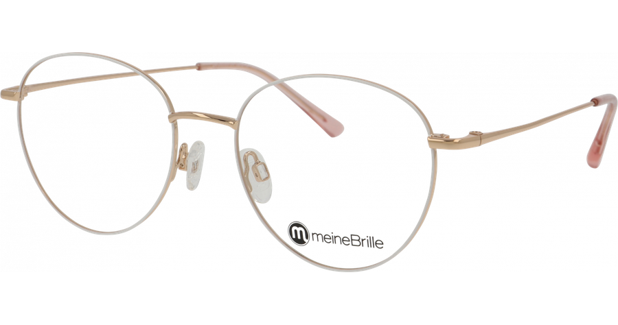 meineBrille Brille Damen meineBrille 04-96090-04, Weiß/Gold Ansicht 1
