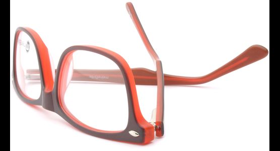meineBrille 04-69000-01, Braun/Rot Matt umgedreht - Ansicht 6