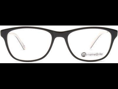 meineBrille 04-69040-02, Schwarz/Creme front