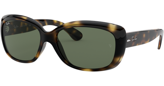 Ray-Ban RB4101 Jackie Ohh Glänzend Hellhavanna / Grün 710 58 - Ansicht 2