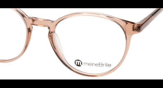 meineBrille 04-12070-02, Nude transparent glänzend Nah - Ansicht 6