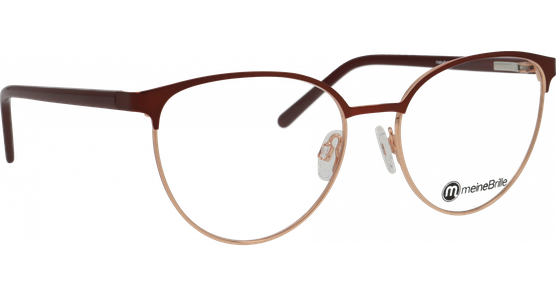 meineBrille 04-30010-02 Rot matt/Kupfergold glänzend - Ansicht 5
