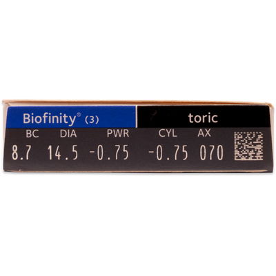 Monatslinsen Torisch Biofinity toric 3er Ansicht 3