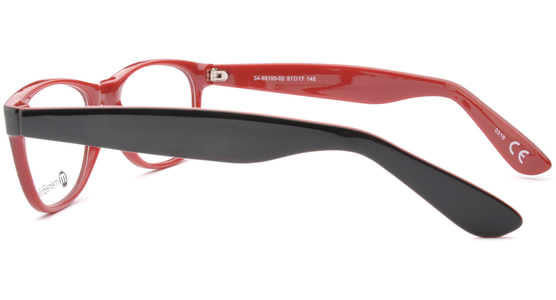 meineBrille 04-69150-02, Schwarz/Rot seite - Ansicht 5