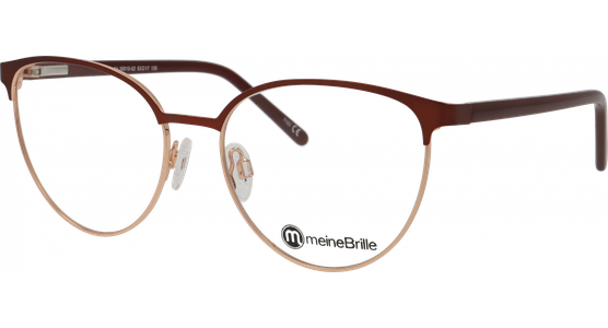 meineBrille 04-30010-02 Rot matt/Kupfergold glänzend - Ansicht 2
