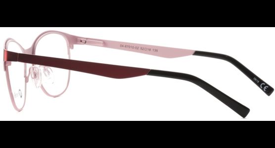 meineBrille 04-87010-02, Rot/Rosa Matt seite - Ansicht 5