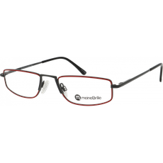 meineBrille 04-20210-01 Dunkelgrau Rot glänzend Frontansicht