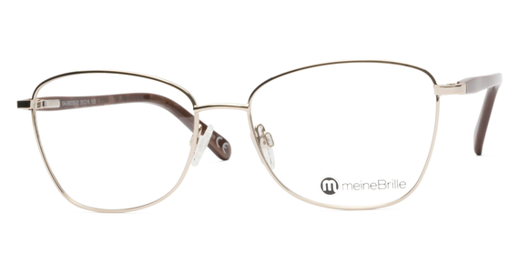 meineBrille 04-06030-02, Gold/Nougat links - Ansicht 3