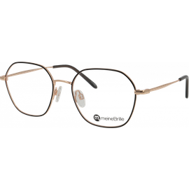 meineBrille Brille Unisex meineBrille 04-30000-01 Schwarz/ Kupfergold