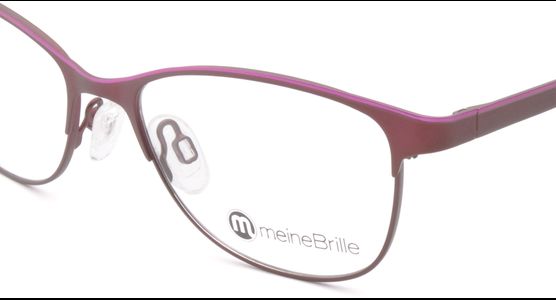 meineBrille 04-69110-01, Dunkel Rot/Pink nah - Ansicht 4