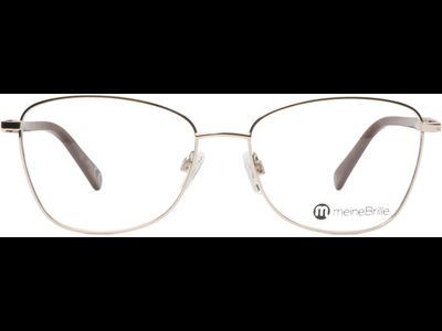 meineBrille 04-06030-02, Gold/Nougat Front
