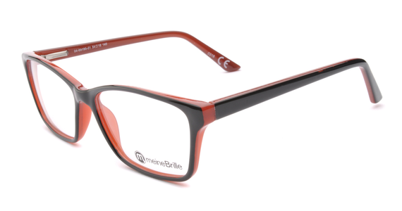 meineBrille 04-69190-01, Schwarz/Rot links - Ansicht 5