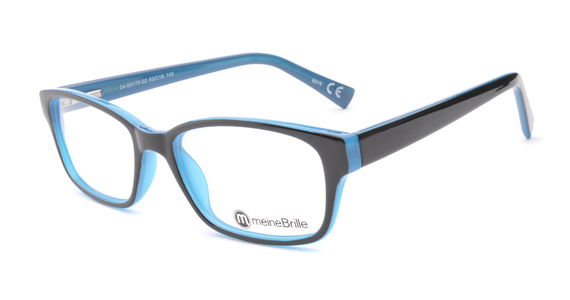 meineBrille 04-69170-02, Schwarz/Blau links - Ansicht 5